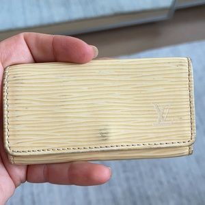 Louis Vuitton key chain, cowhide leather